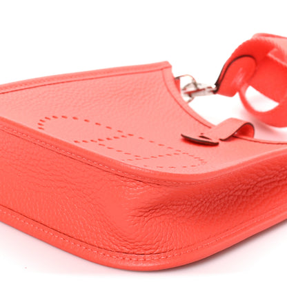 Hermes Taurillon Clemence Evelyne TPM Rouge Pivoine 10 of 11