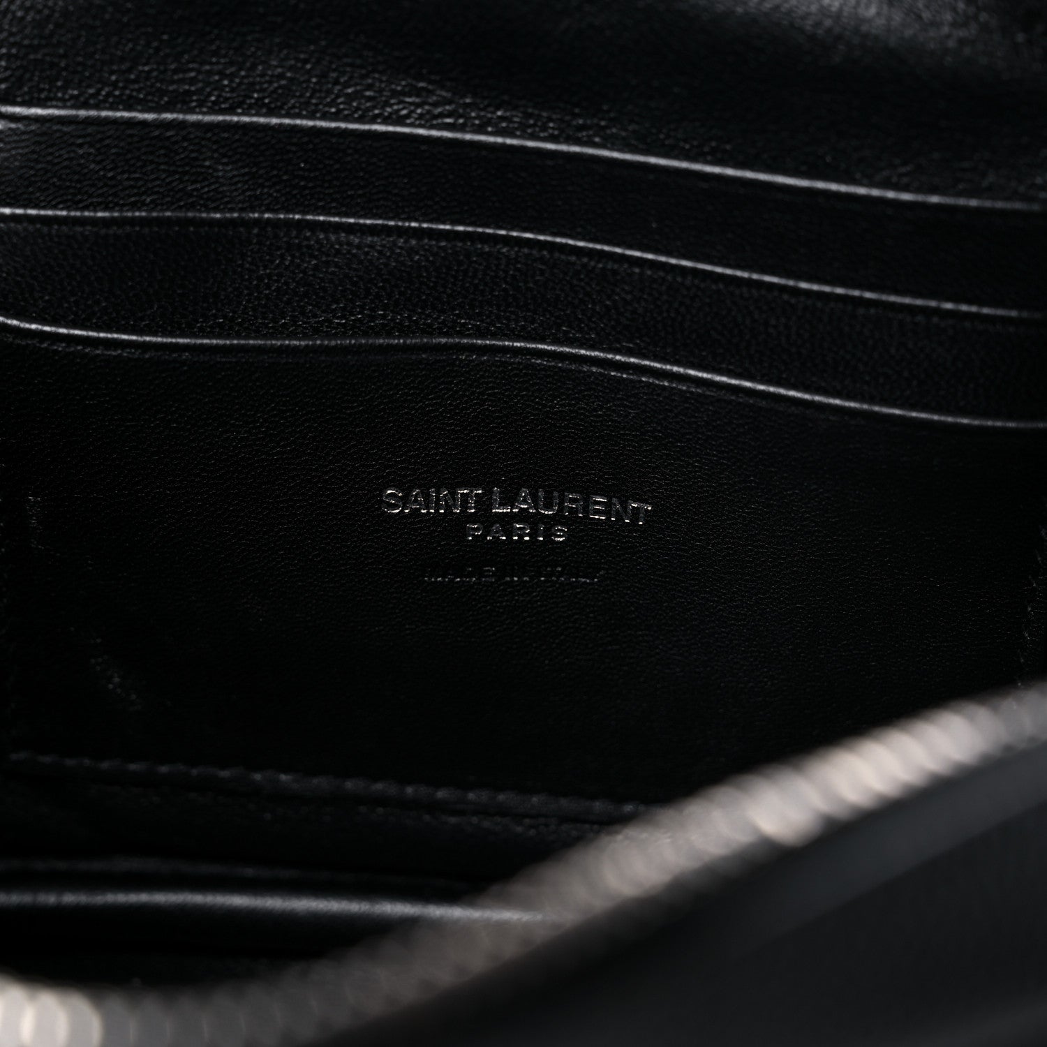 Saint Laurent Grain De Poudre Matelasse Monogram Mini Lou Camera Bag Black 7 of 11