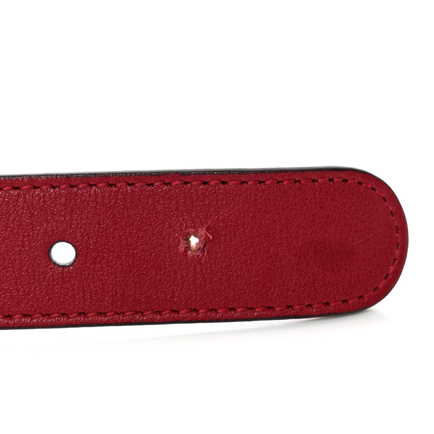 Gucci Calfskin Kids Double G 20mm Belt M Red 6 of 7