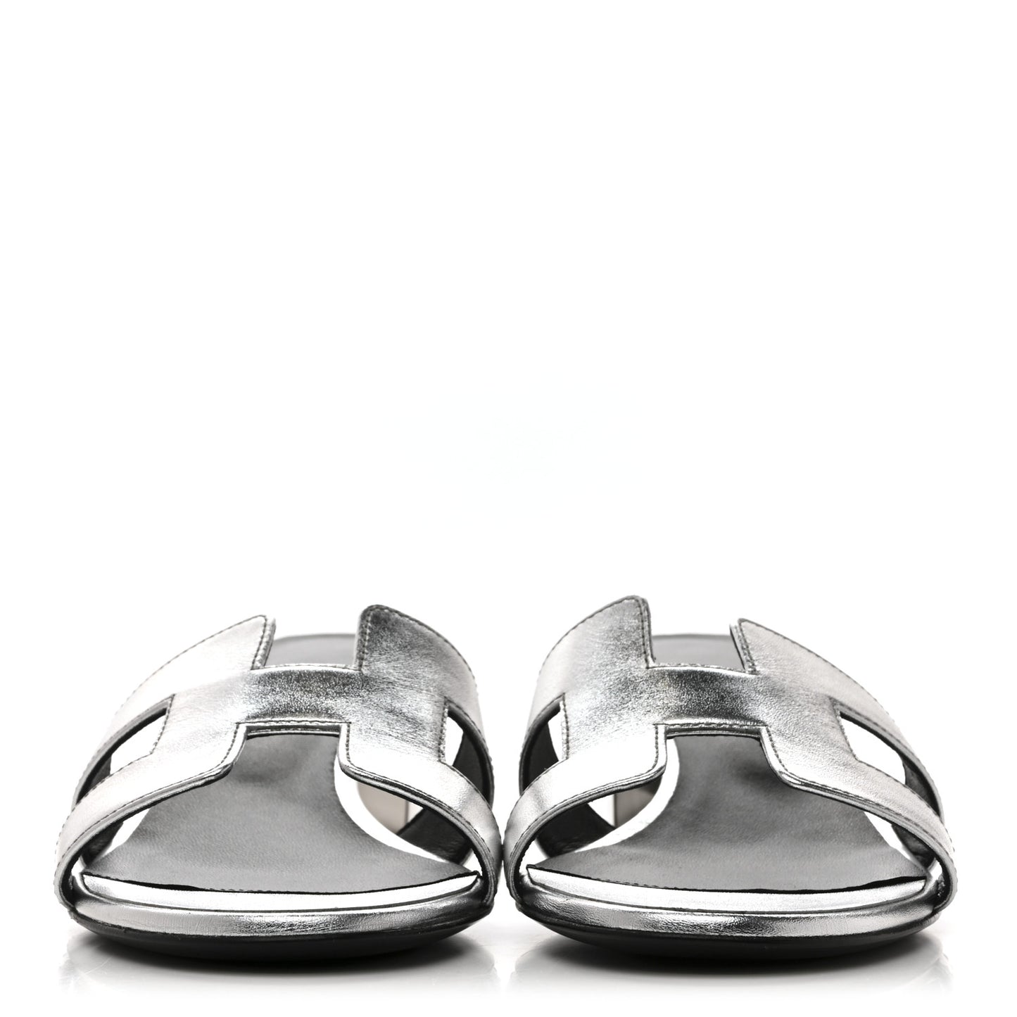 Metallic Nappa Oasis Sandals 39 Argent