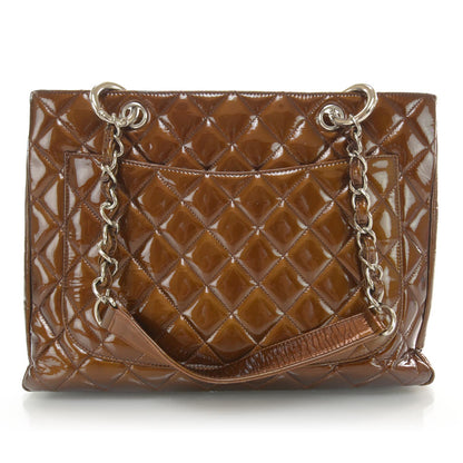 Chanel Patent Grand Shopping Tote GST Bronze 3 of 9