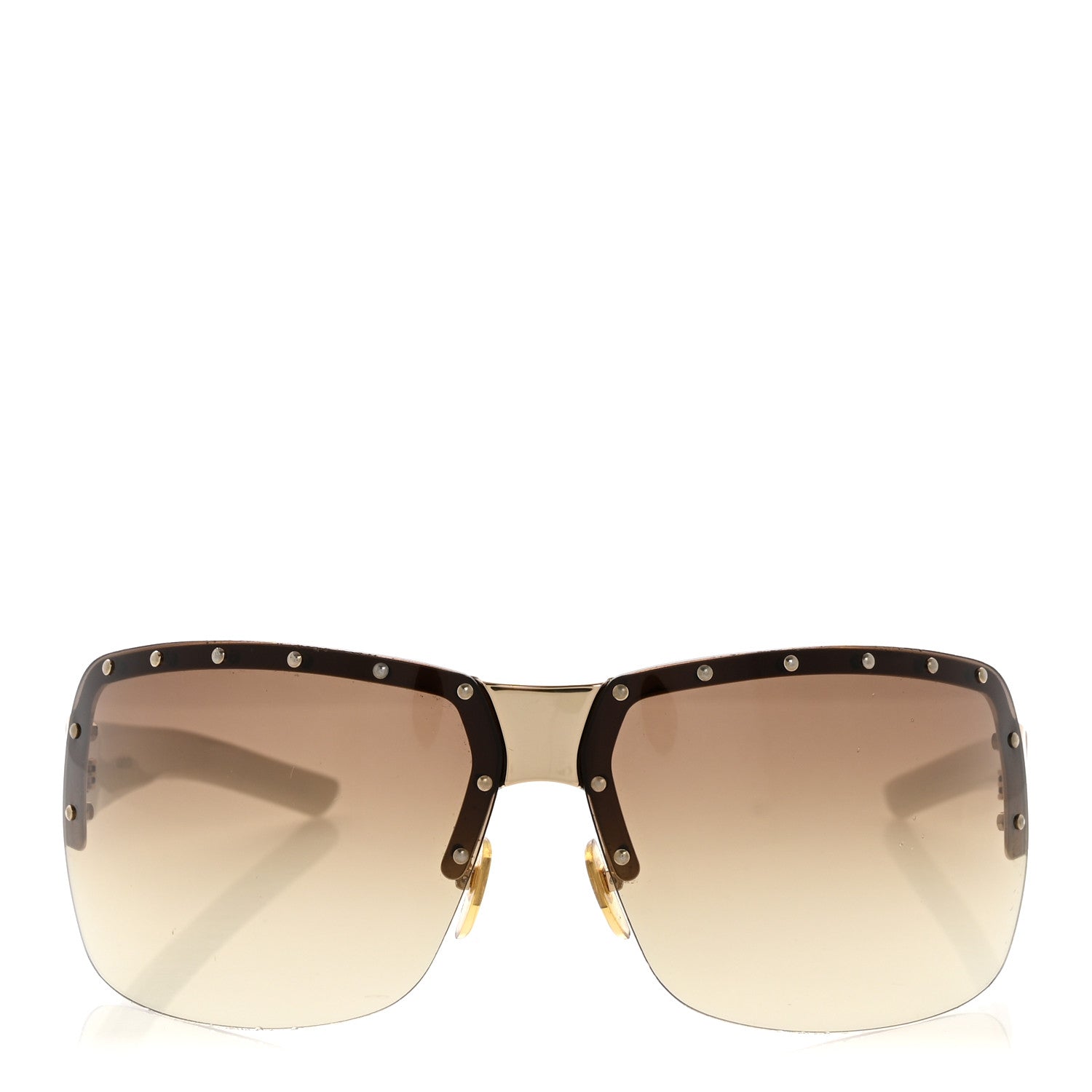 小物 GUCCI archive studded sunglasses 00s Gucci Studded Sunglasses 1819S White 1851920 – FASHIONPHILE