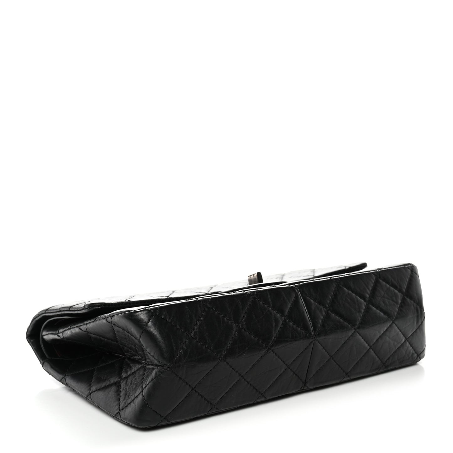 Aged Calfskin Quilted 2.55 Reissue 226 Flap Black