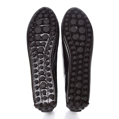 Louis Vuitton Patent Calfskin Oxford Ballerina Flats 40 Amarante 5 of 9