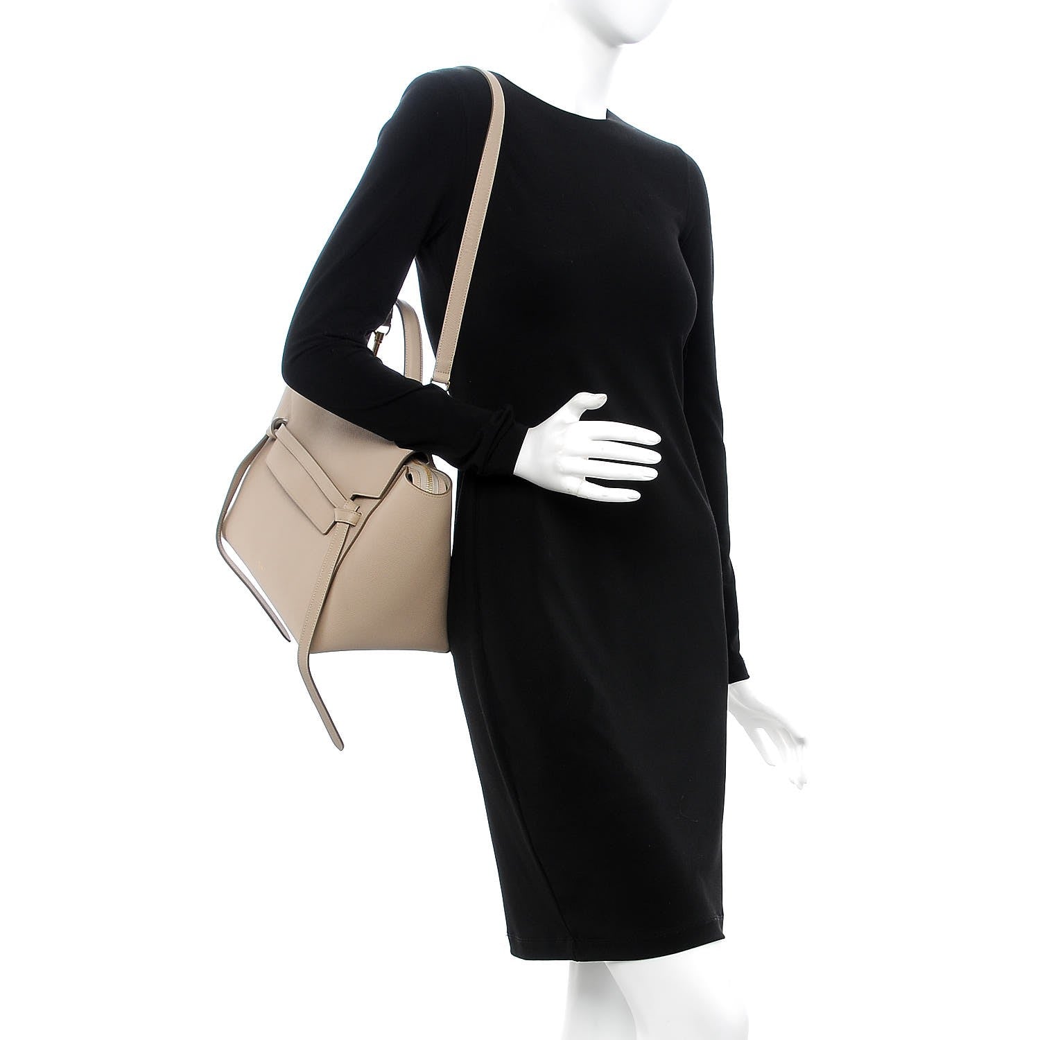 Celine Grained Calfskin Mini Belt Bag Light Taupe 3 of 7
