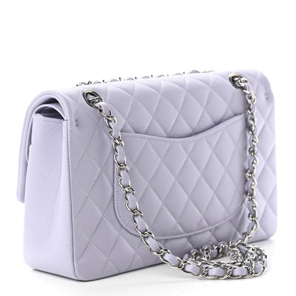 Chanel Caviar Quilted Medium Double Flap Light Purple 3 of 9