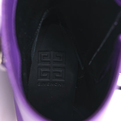 Givenchy Calfskin Shark Lock Ankle Boots 35 Ultraviolet 9 of 16