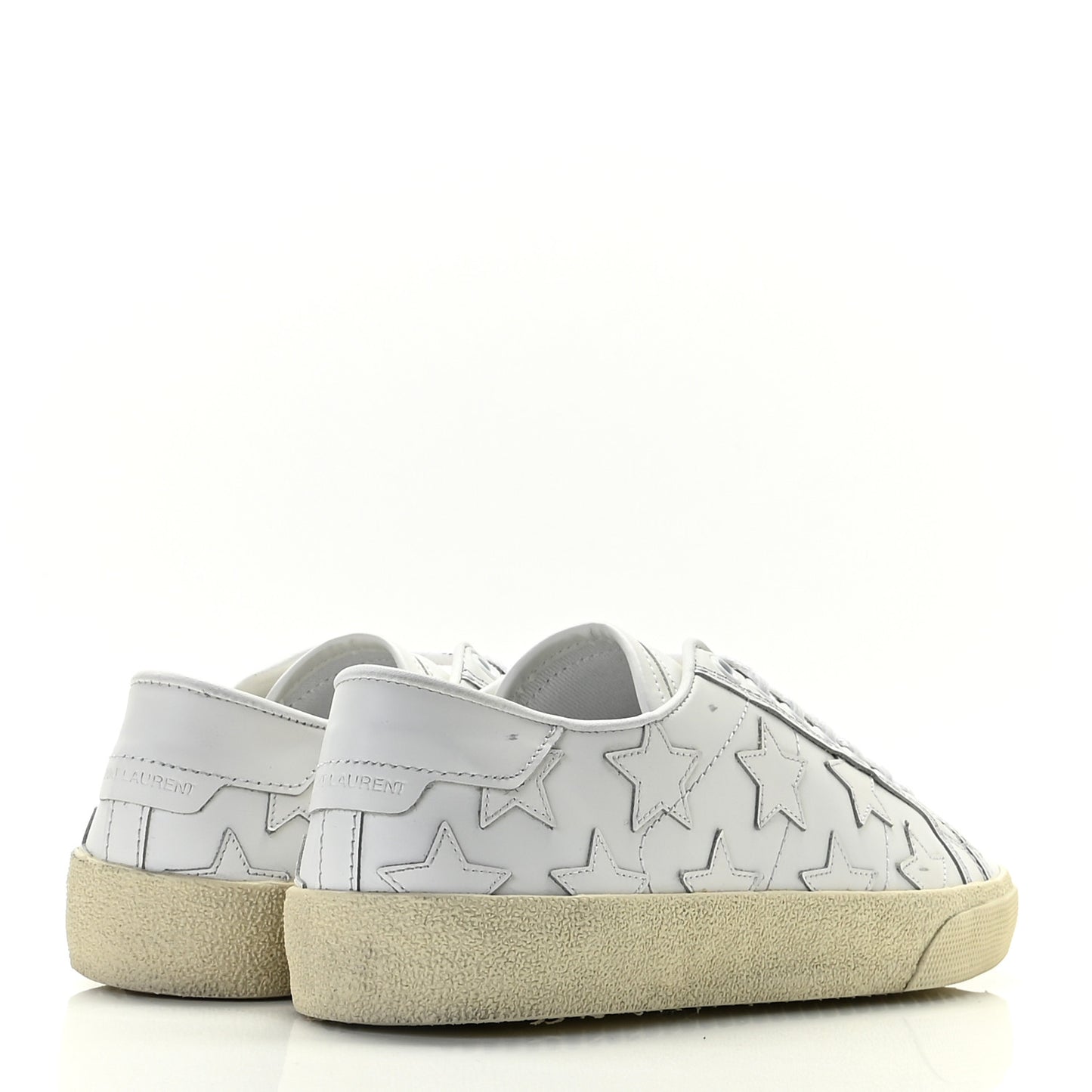 Calfskin Star Court Sneakers 36.5 White