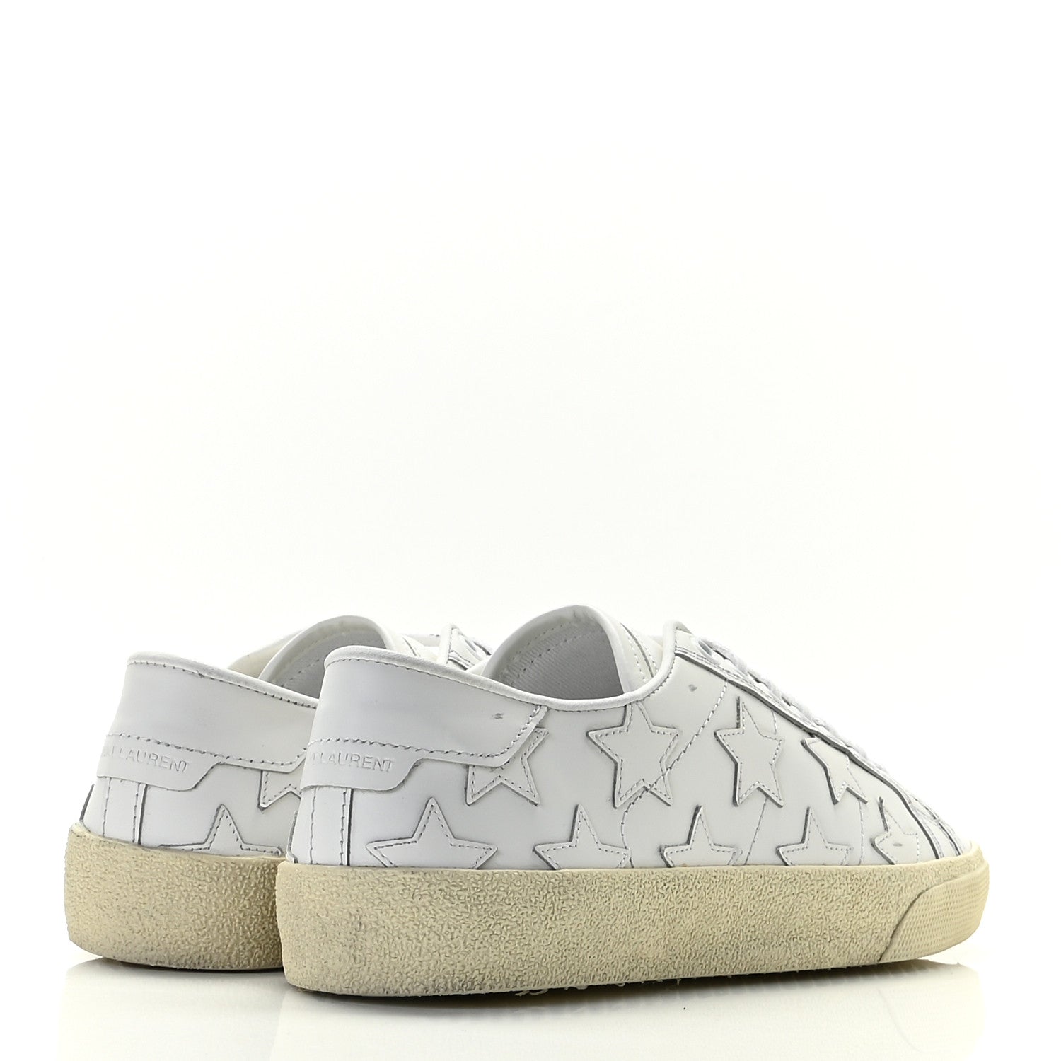 Saint Laurent Calfskin Star Court Sneakers 36.5 White 6 of 18