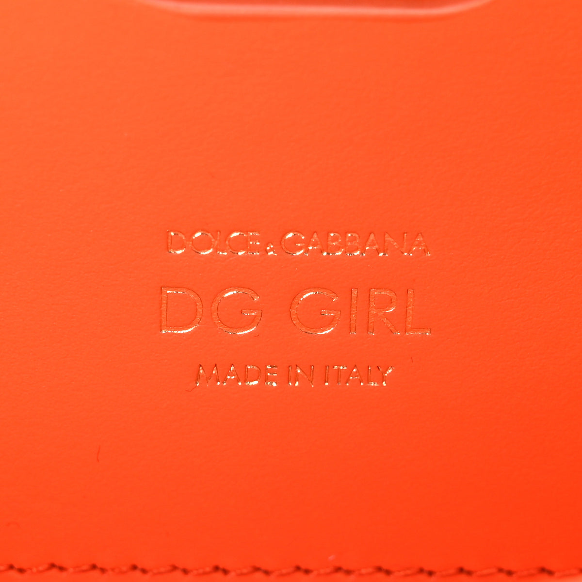 Dolce & Gabbana Nappa DG Girls Shoulder Bag Orange 5 of 9