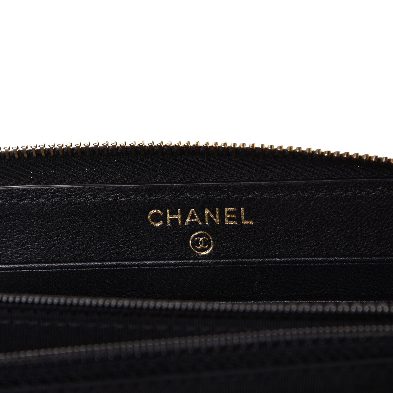 Chanel Shiny Goatskin Quilted Chanel 19 Long Zipped Around Wallet Black 8 of 8
