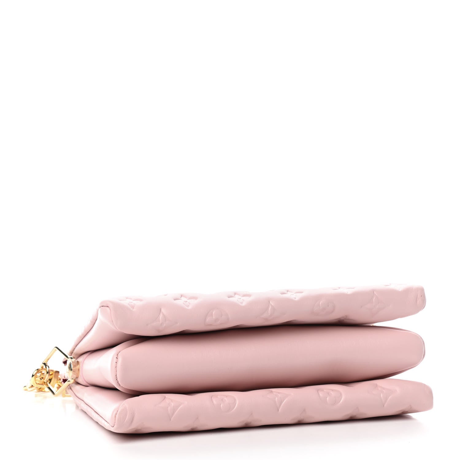 Louis Vuitton Lambskin Embossed Monogram Coussin PM Rose 3 of 5