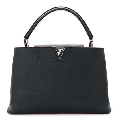 Louis Vuitton Taurillon Capucines MM Cobalt Fuchsia 1 of 10