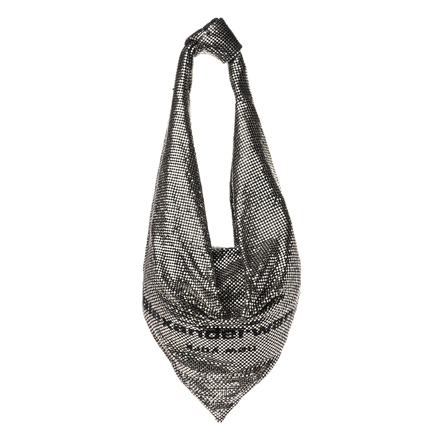 Alexander Wang Chain Mesh Hobo Bag Silver Black 1 of 9