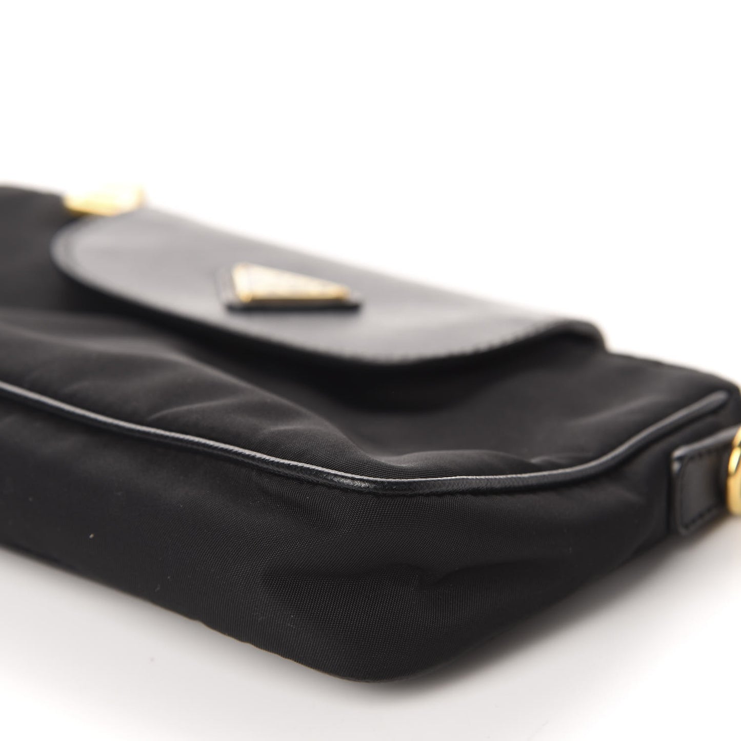 Tessuto Nylon Saffiano Crossbody Bag Black