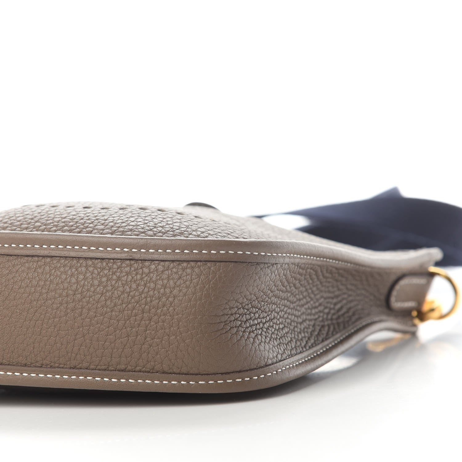 Hermes Taurillon Clemence Amazone Evelyne TPM Etoupe Bleu Indigo 5 of 9