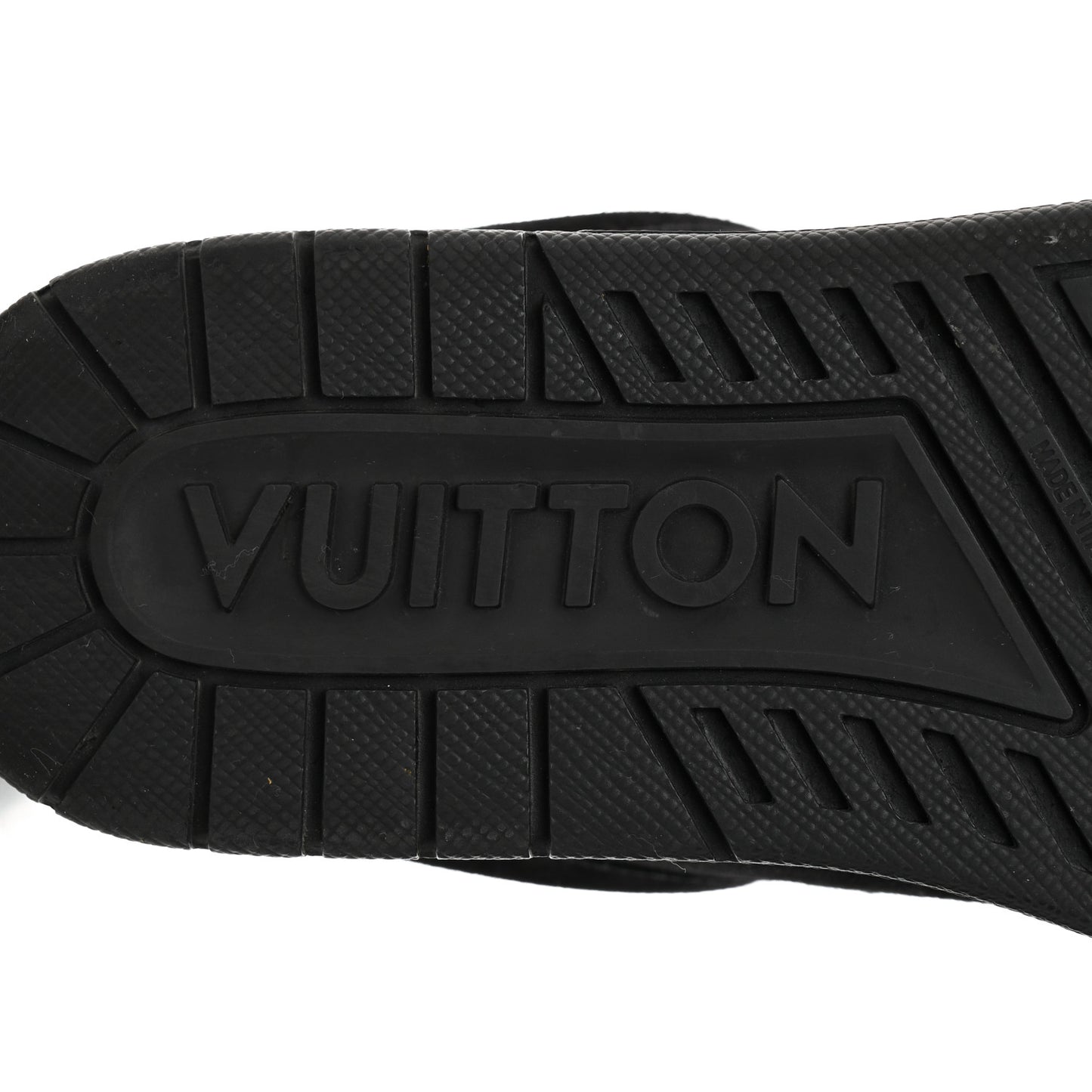 Suede Mens LV Trainer Sneakers 8 Black
