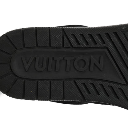 Louis Vuitton Suede Mens LV Trainer Sneakers 8 Black 9 of 9