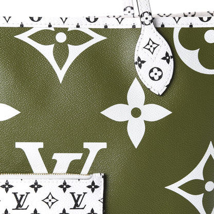 Louis Vuitton Monogram Giant Neverfull MM Kaki 10 of 10