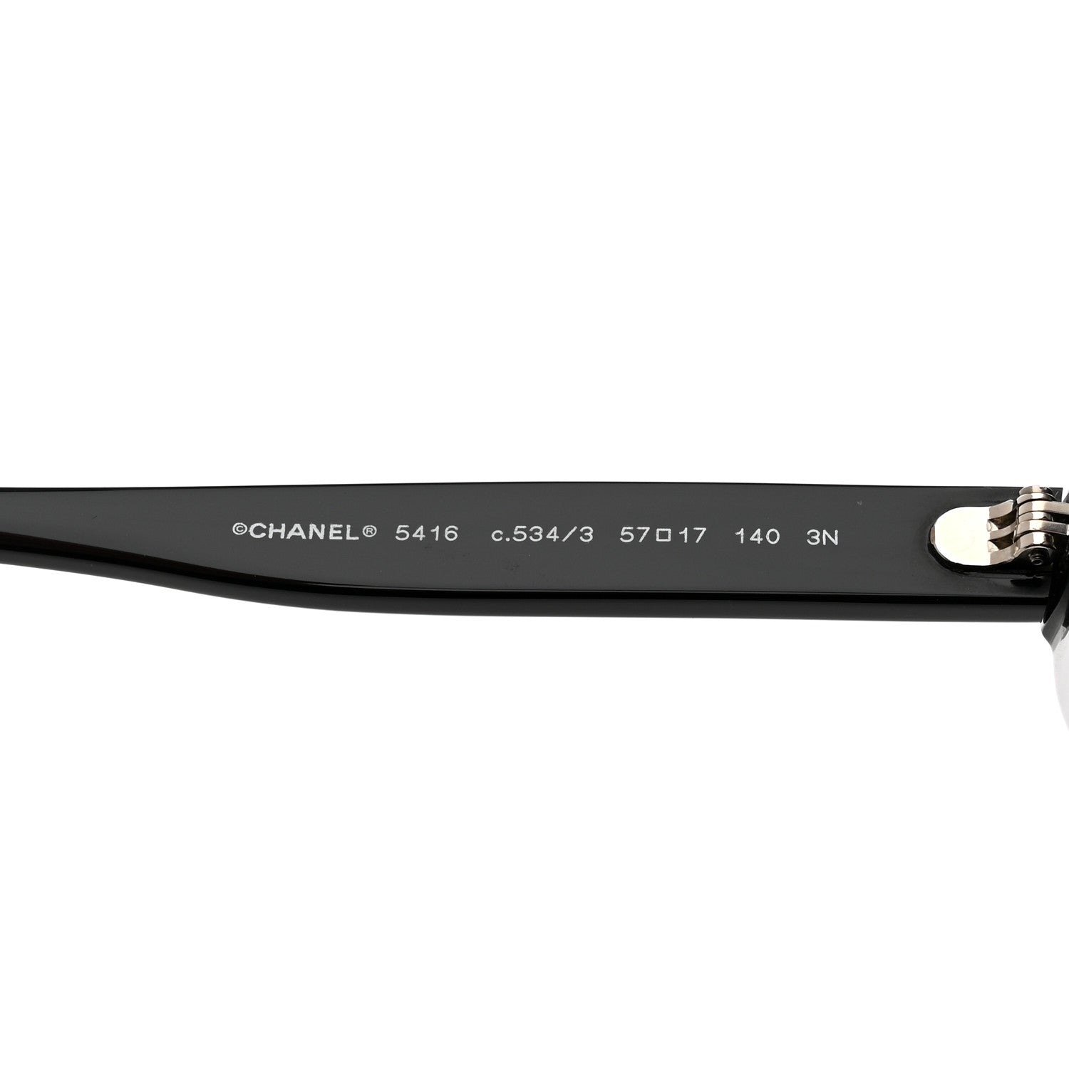 Chanel Acetate Oval Sunglasses 5416 Black Beige 5 of 7