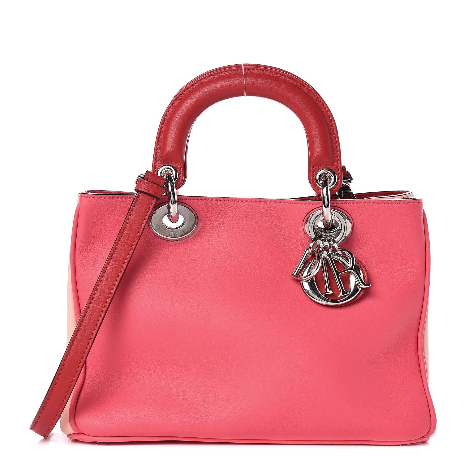Christian Dior Smooth Calfskin Tri-Color Small Diorissimo Tote 1 of 12