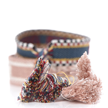 Christian Dior Woven Cotton J'Adior Friendship Bracelet Set Blue Nude 3 of 6