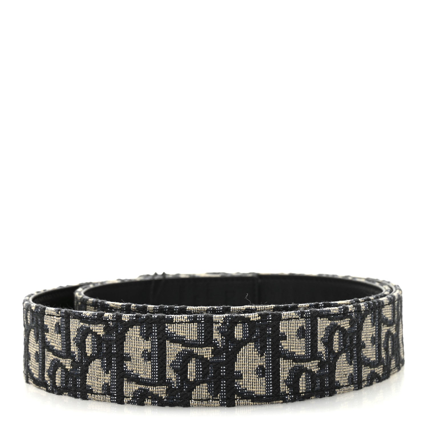 Christian Dior Jacquard Oblique 20mm Belt 90 36 Blue 2 of 5
