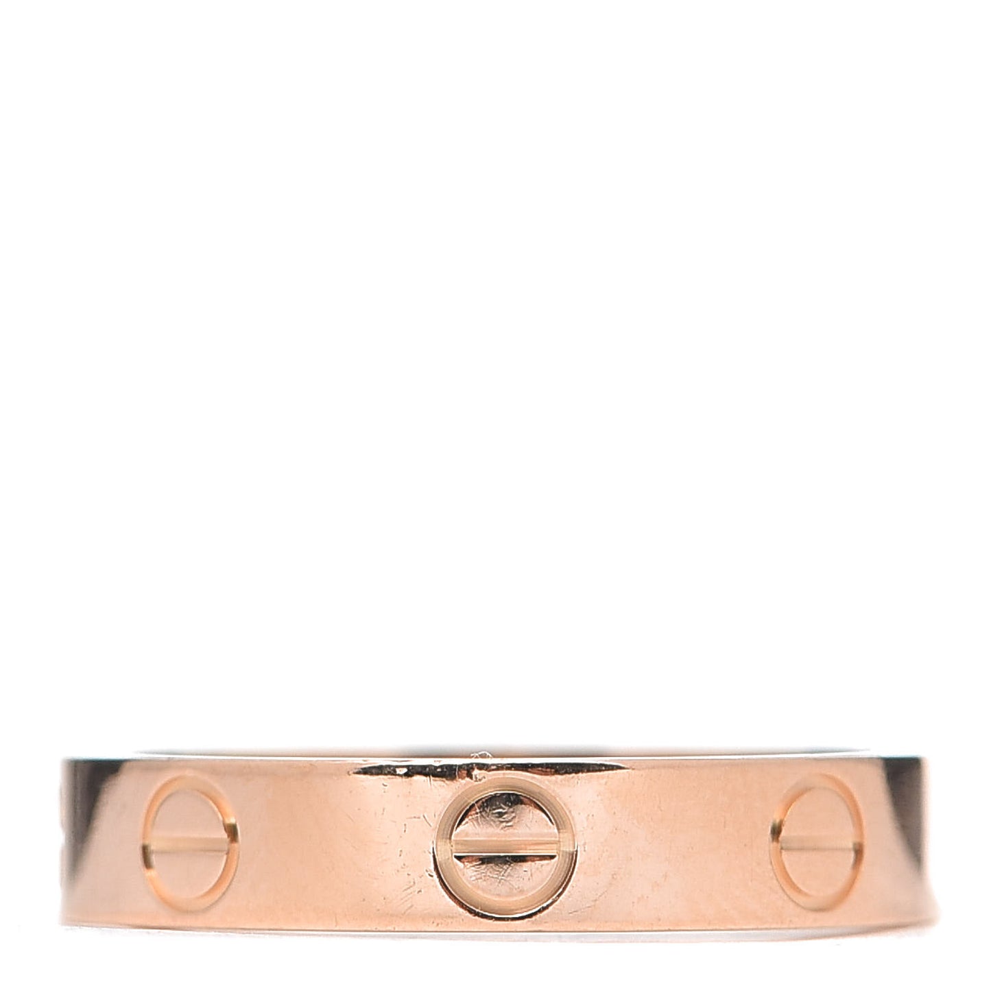 18K Pink Gold 3.5mm LOVE Wedding Band Ring 52 6