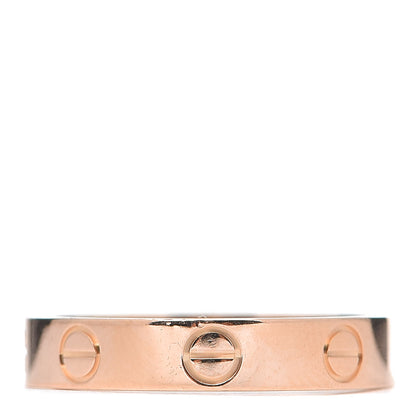 Cartier 18K Pink Gold 3.5mm LOVE Wedding Band Ring 52 6 3 of 5