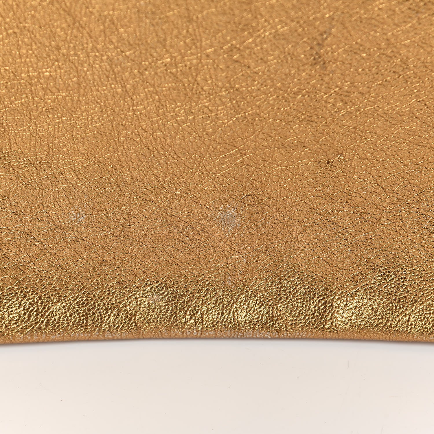 Dolce & Gabbana Metallic Calfskin Flap Clutch Gold 9 of 10