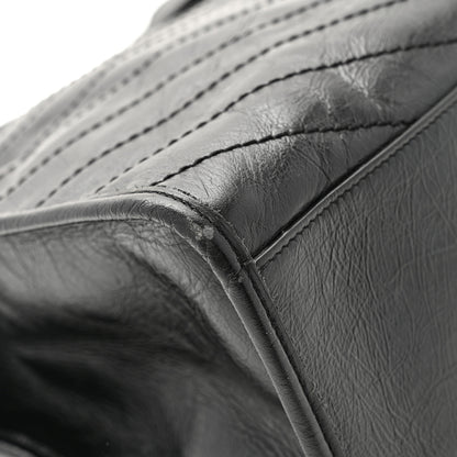 Saint Laurent Crinkled Calfskin Matelasse Monogram Large Niki Shopper Tote Black 12 of 12