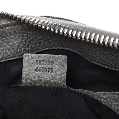 Gucci Calfskin Medium Bamboo Bar Shoulder Bag Grey 6 of 12