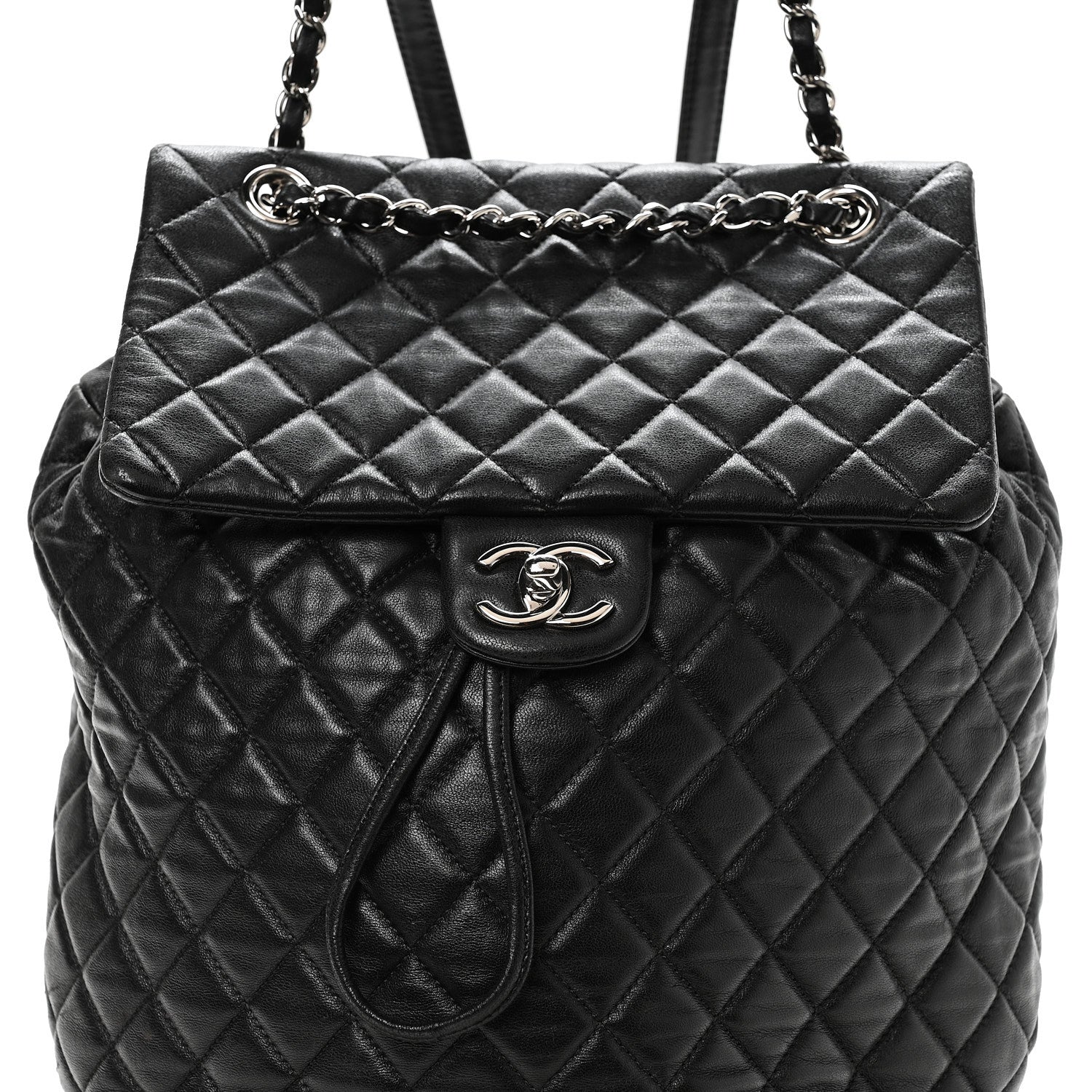 Chanel Lambskin Quilted Large Urban Spirit Backpack Black 6 of 8