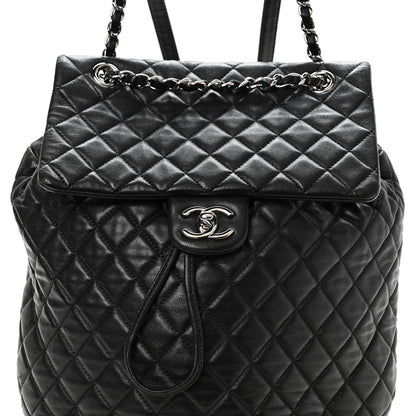 Chanel Lambskin Quilted Large Urban Spirit Backpack Black 6 of 8