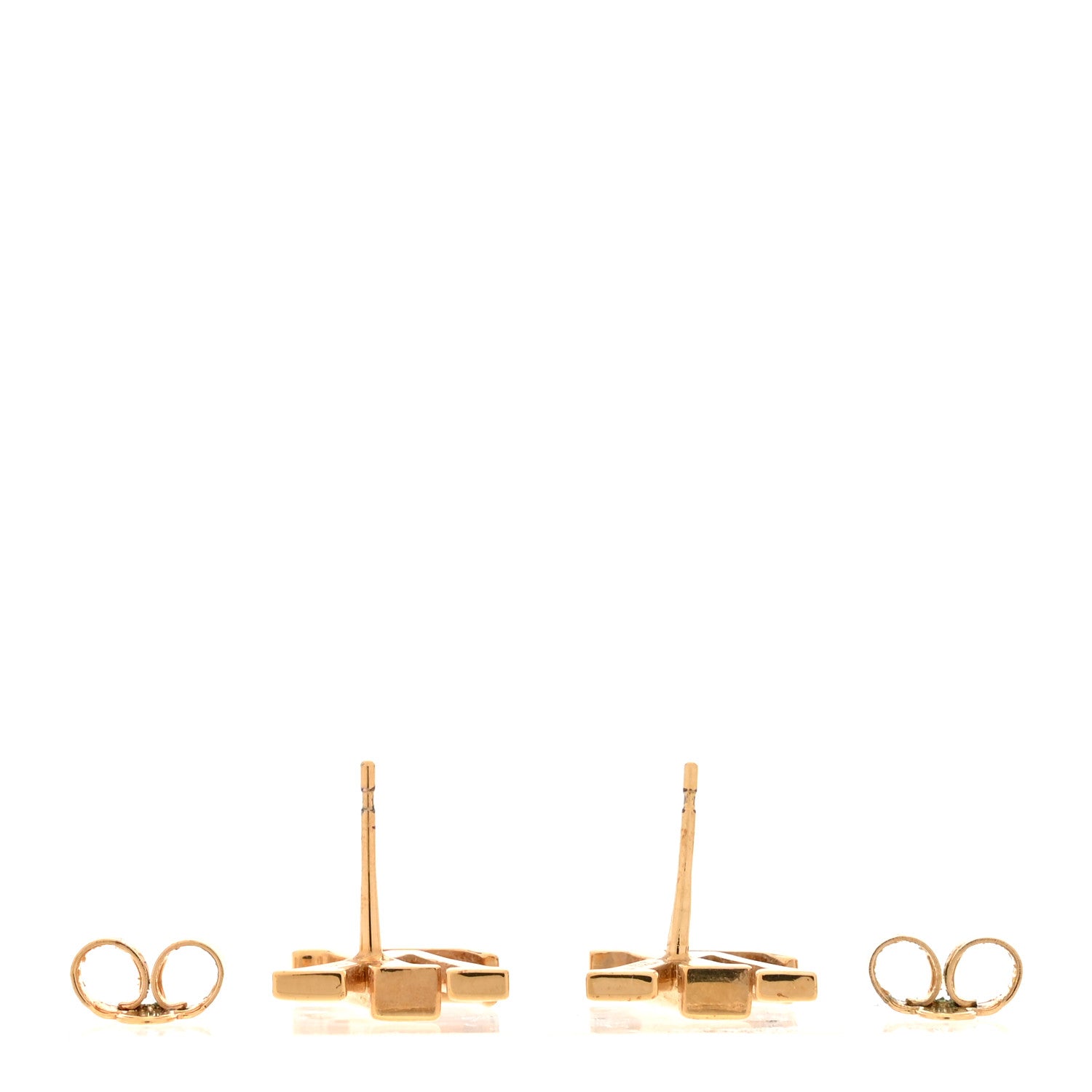 Louis Vuitton Metal Enamel LV Iconic Earrings Gold 3 of 6