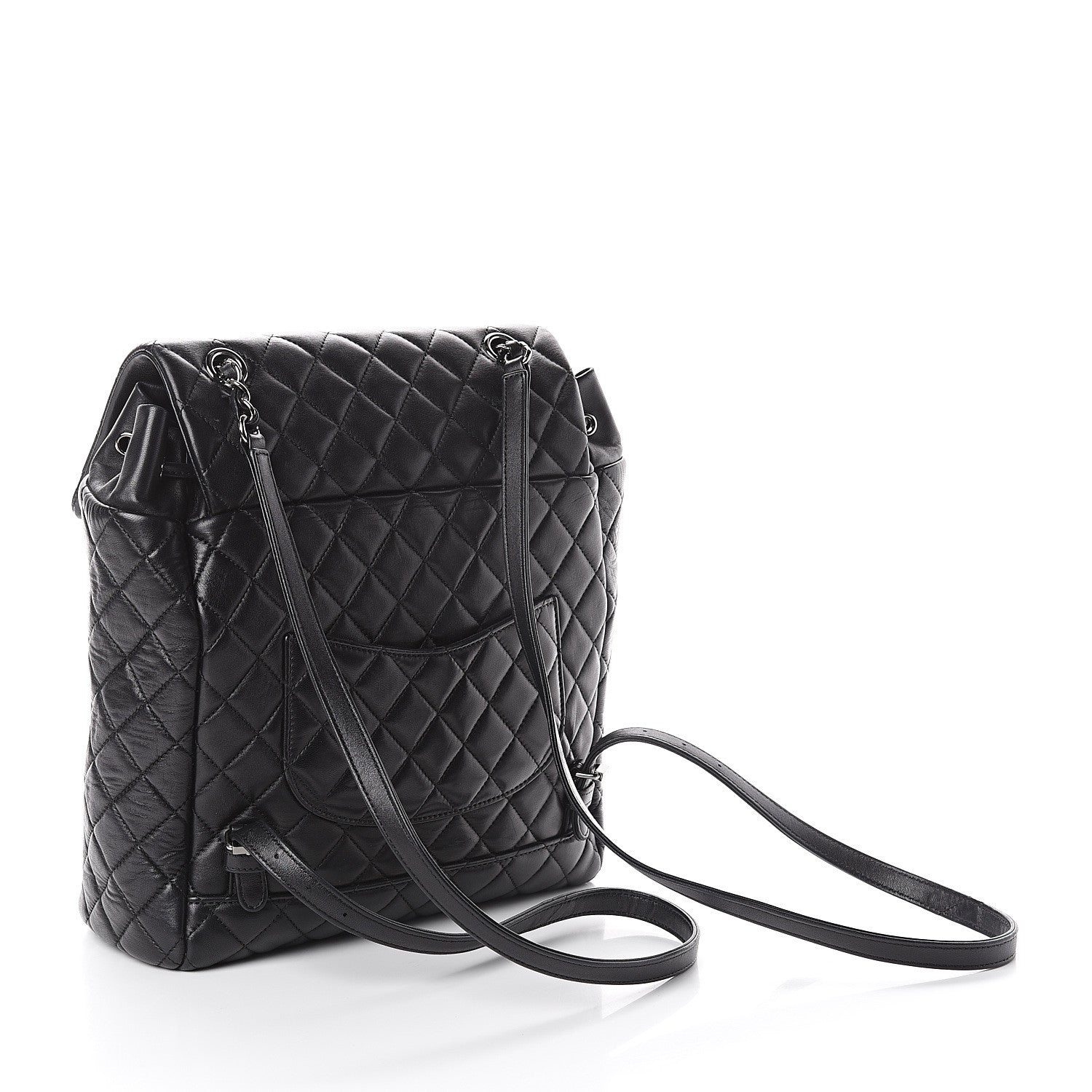 Chanel Lambskin Quilted Large Urban Spirit Backpack Black 2 of 9
