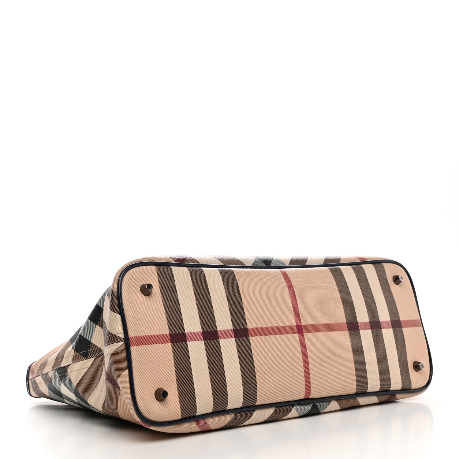 Burberry Nova Check Small Nickie Tote Blue 4 of 13