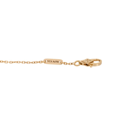 Van Cleef & Arpels 18K Yellow Gold Mother of Pearl Sweet Alhambra Bracelet 5 of 6