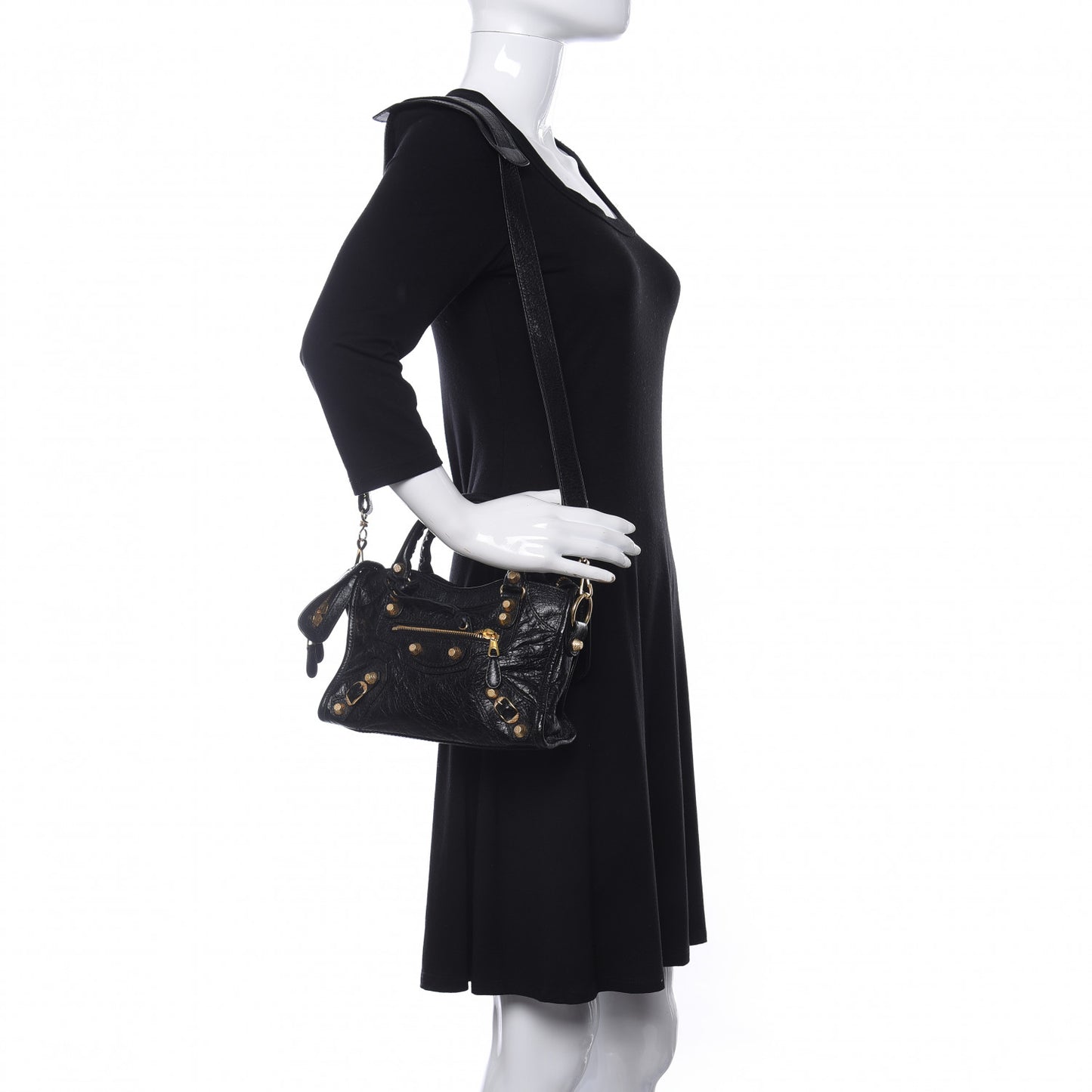 Agneau Giant 12 Gold Hardware Mini City Black