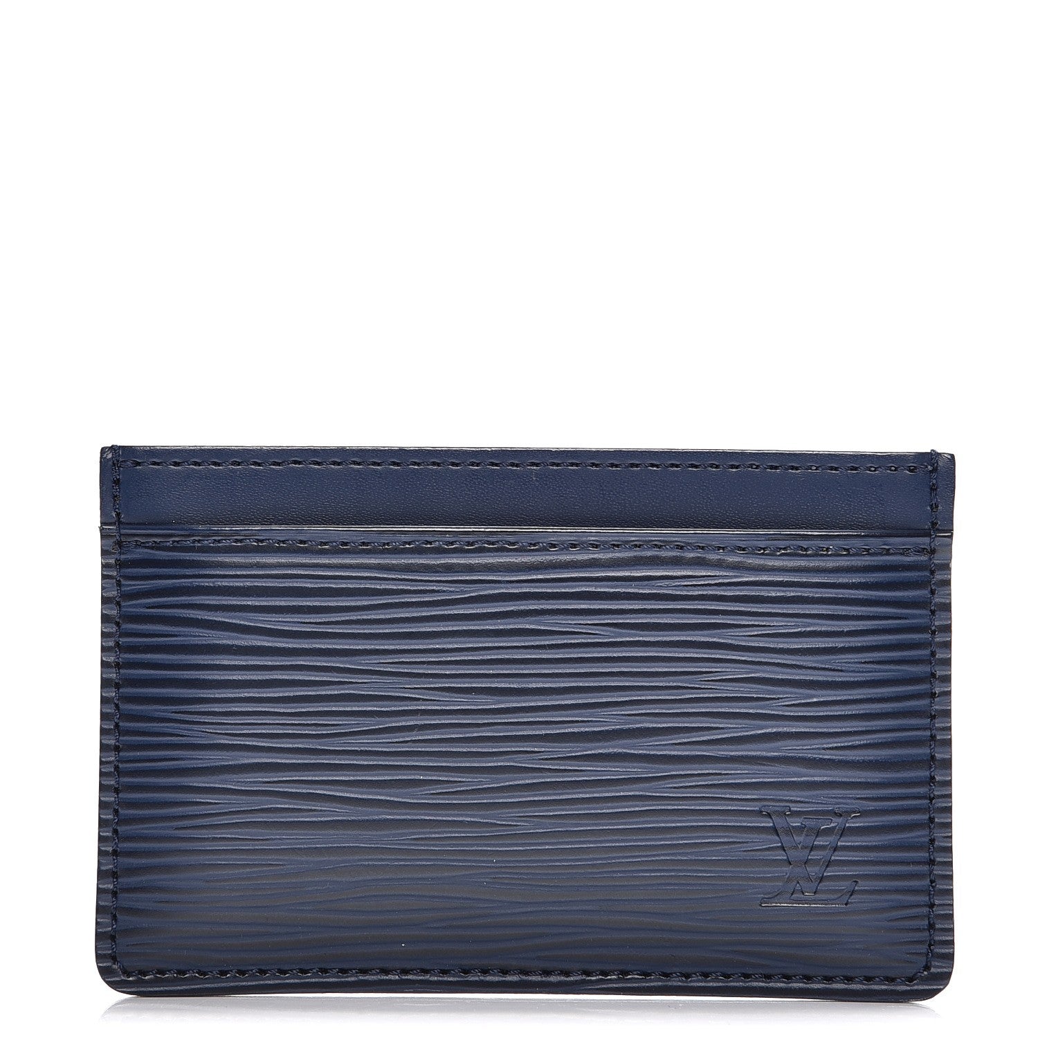 Louis Vuitton Epi Card Holder Indigo 1 of 7