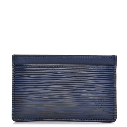 Louis Vuitton Epi Card Holder Indigo 1 of 7