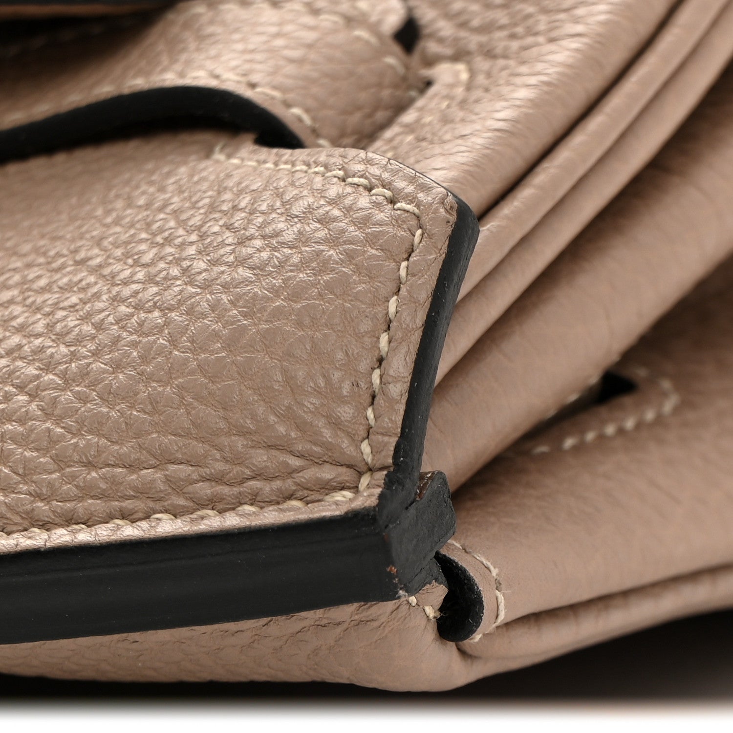 Hermes Togo Horseshoe Birkin 35 Gris Tourterelle Etoupe 12 of 12