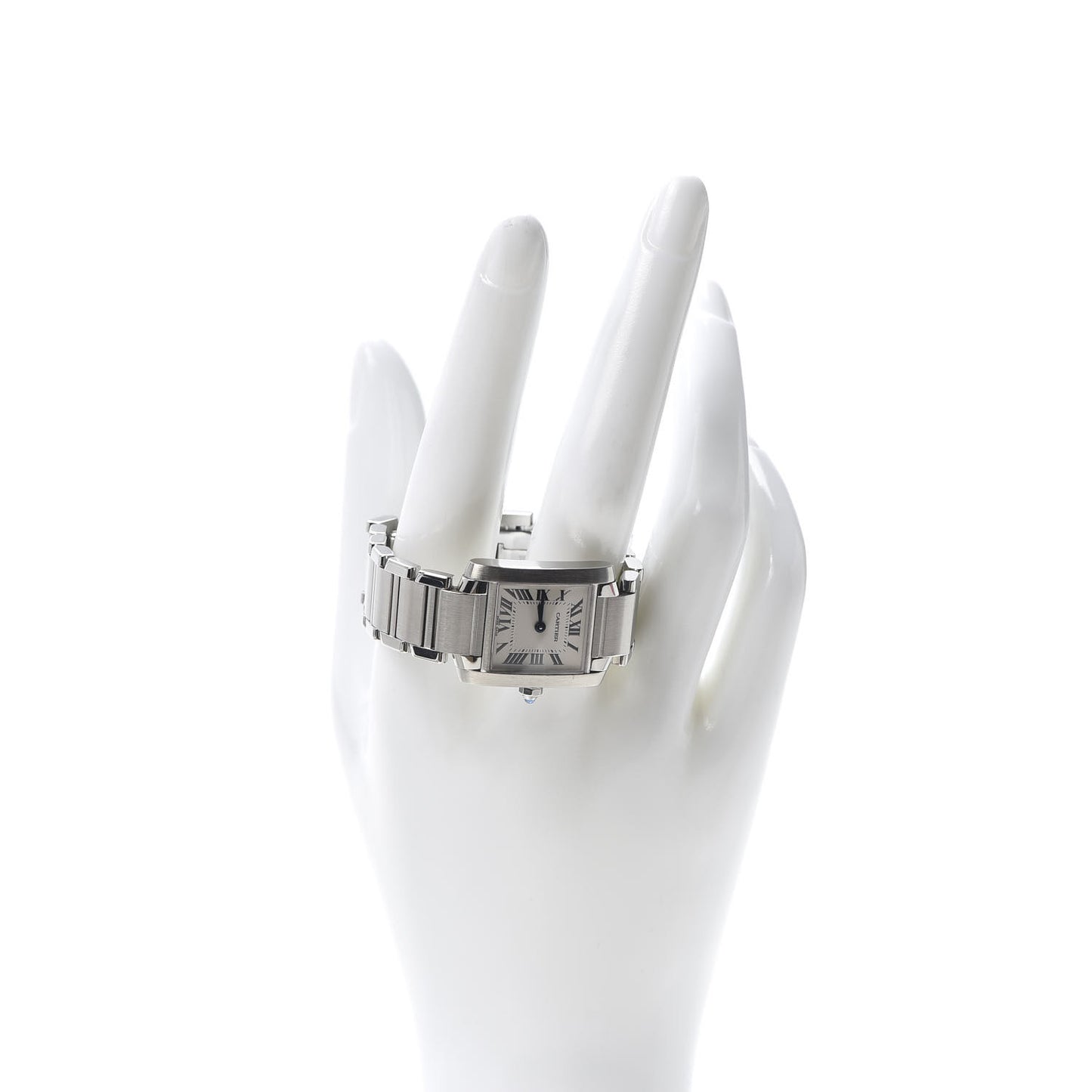 Stainless Steel 20mm Tank Francaise Quartz Watch
