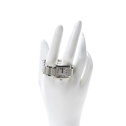 Cartier Stainless Steel 20mm Tank Francaise Quartz Watch 2 of 7