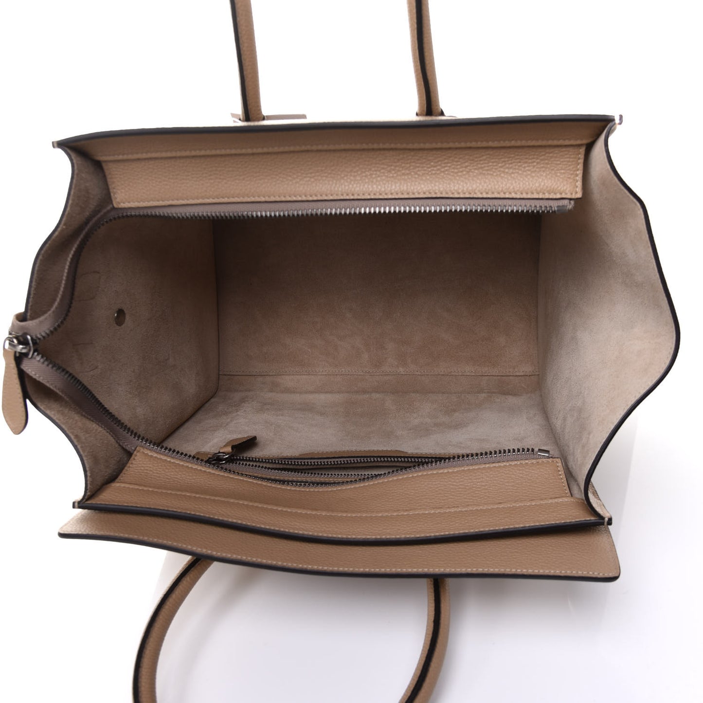 Drummed Calfskin Mini Luggage Dune