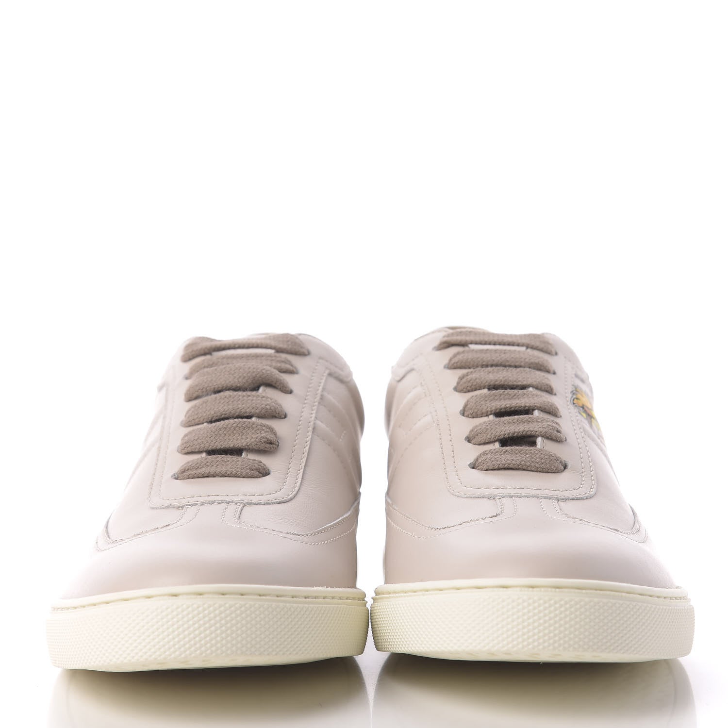 Hermes Calfskin Pegase Pop Quicker Sneakers 37.5 Beige Multicolor 2 of 12