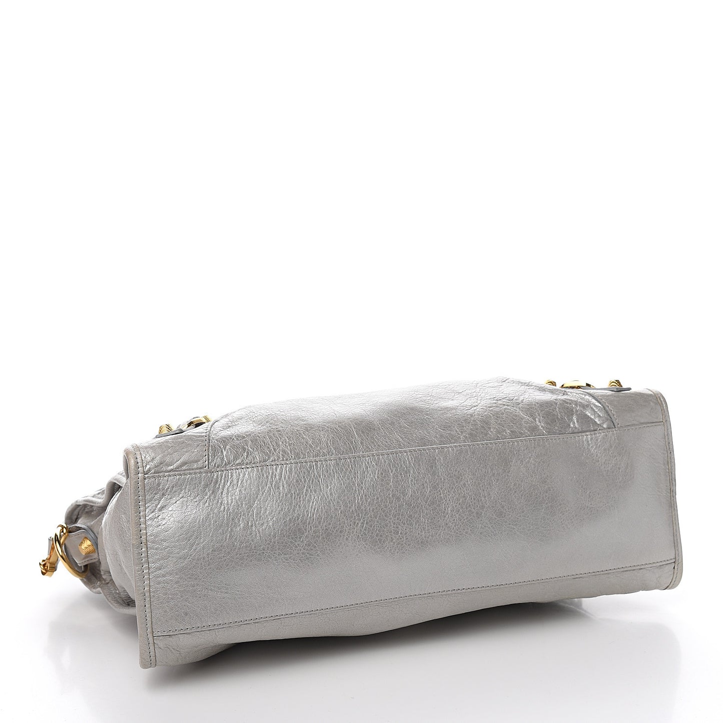 Agneau Giant 12 Gold Hardware City Gris Aluminum