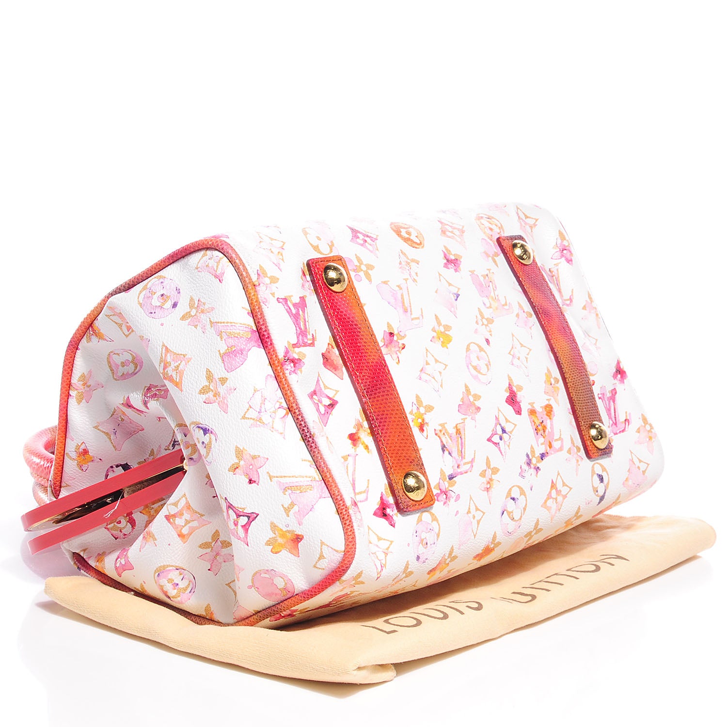 Louis Vuitton Watercolor Aquarelle Frame Speedy White 4 of 7