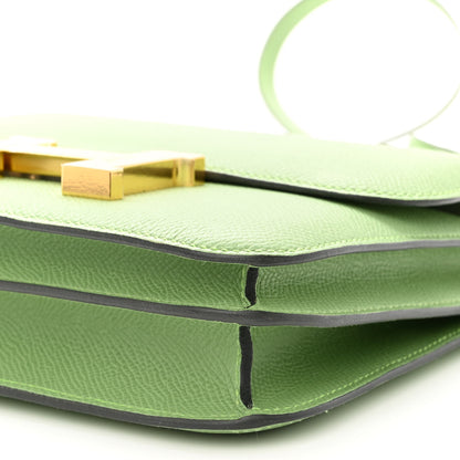 Hermes Epsom Constance 18 Vert Criquet 10 of 10