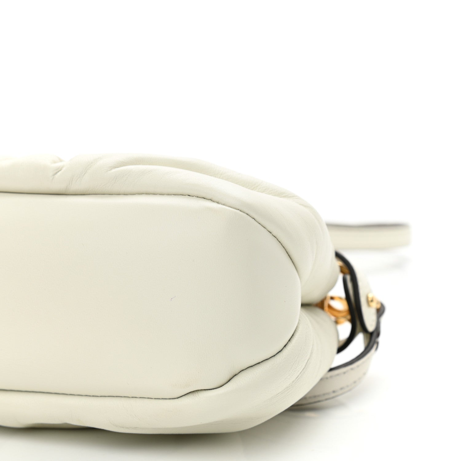 Fendi Shiny Nappa Small Peekaboo Click Bag White 9 of 11